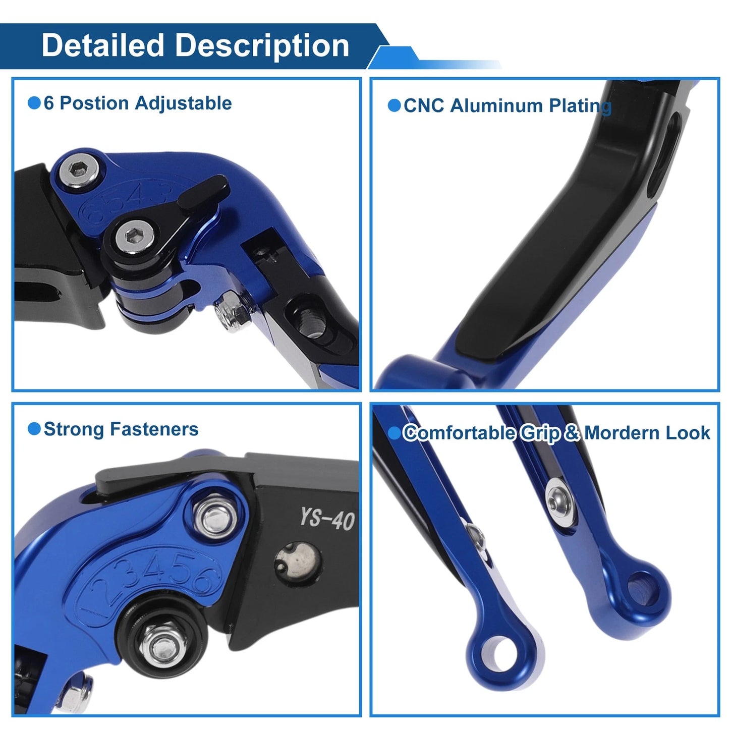 Adjustable Brake Clutch Levers for Honda CBR600RR (2007-2016)