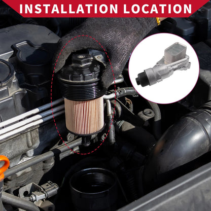 Engine Oil Cooler Filter Housing w/ Bolt & Seals for BMW i8 (2014-2020)