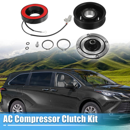 Set AC Compressor Clutch Replacement for Toyota Sienna 6Cyl 3.5L (2011–2016)
