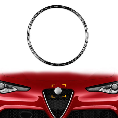 Black Front Emblem Badge Trim for Alfa Romeo Giulia (2017-2023)