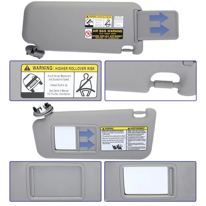 Front Left Car Sun Visor for Toyota RAV4 (2006-2012)