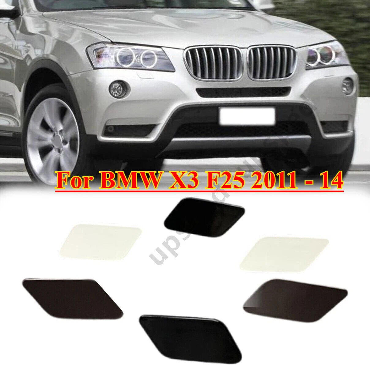 Front Bumper Headlight Washer Cover Cap for BMW X3 (2011–2014)