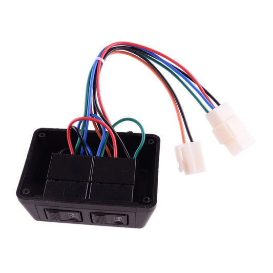 12V Front 2 Door Power Window Switch Cable Harness for Universal Cars