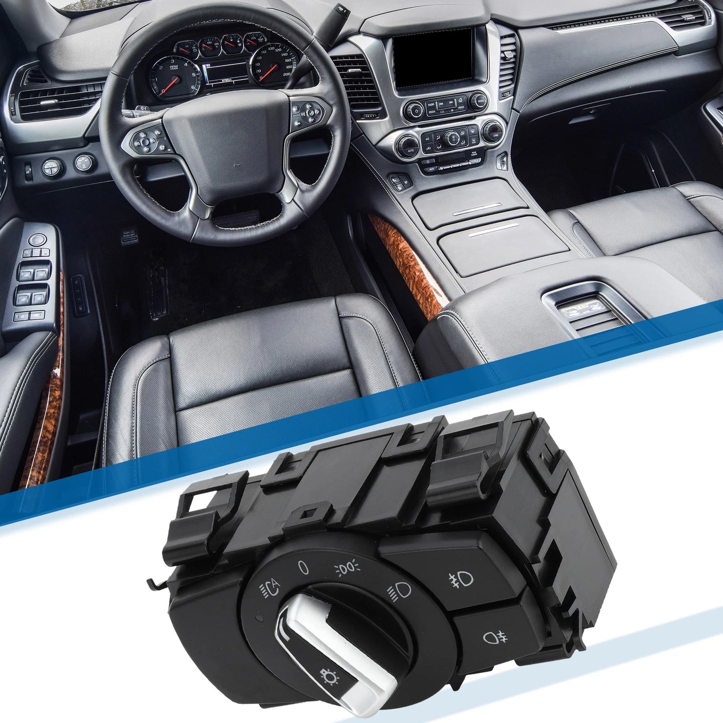 Headlight Switch for BMW 325i 335i (2008-2011) Black Plastic