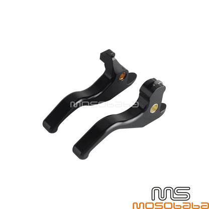 Black Brake Clutch Hand Levers Kit for Harley Softail Fat Boy (2016)