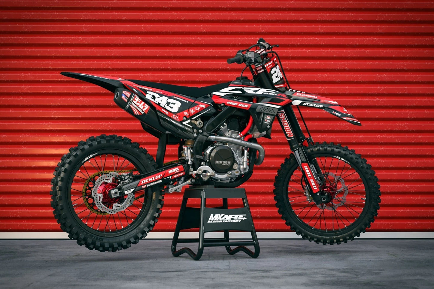 Custom Graphics Full Kit for Honda CR 80 (1996-2002) Collide Style Stickers
