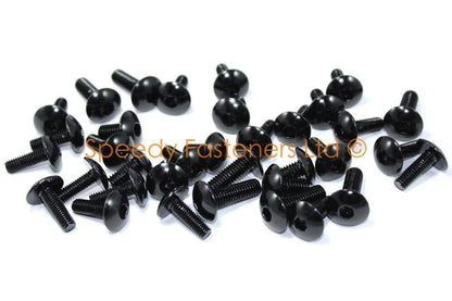 Tornillo Perno Aluminio Negro Carenado Parabrisas for Honda CBR600RR (2009–2012)
