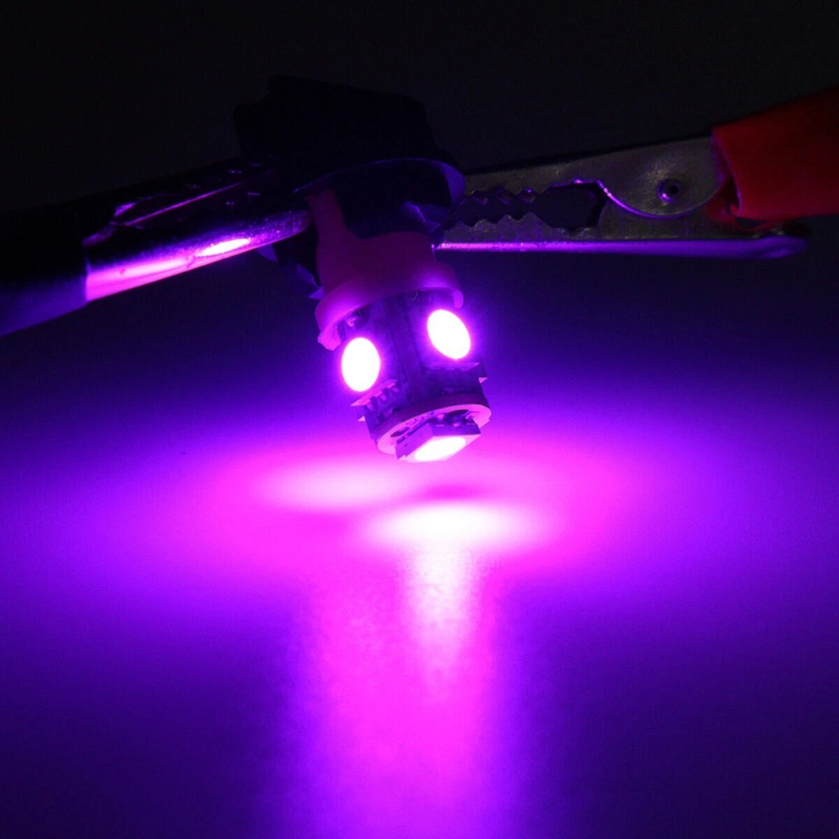 LED Purple Bulbs 10Pcs 12V 18mm 5050SMD Cluster for DASH Gauge Instrument Kit