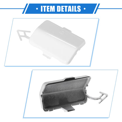 Rear Bumper Tow Hook Eye Hole Cap for Mercedes-Benz R320 (2007-2009) White