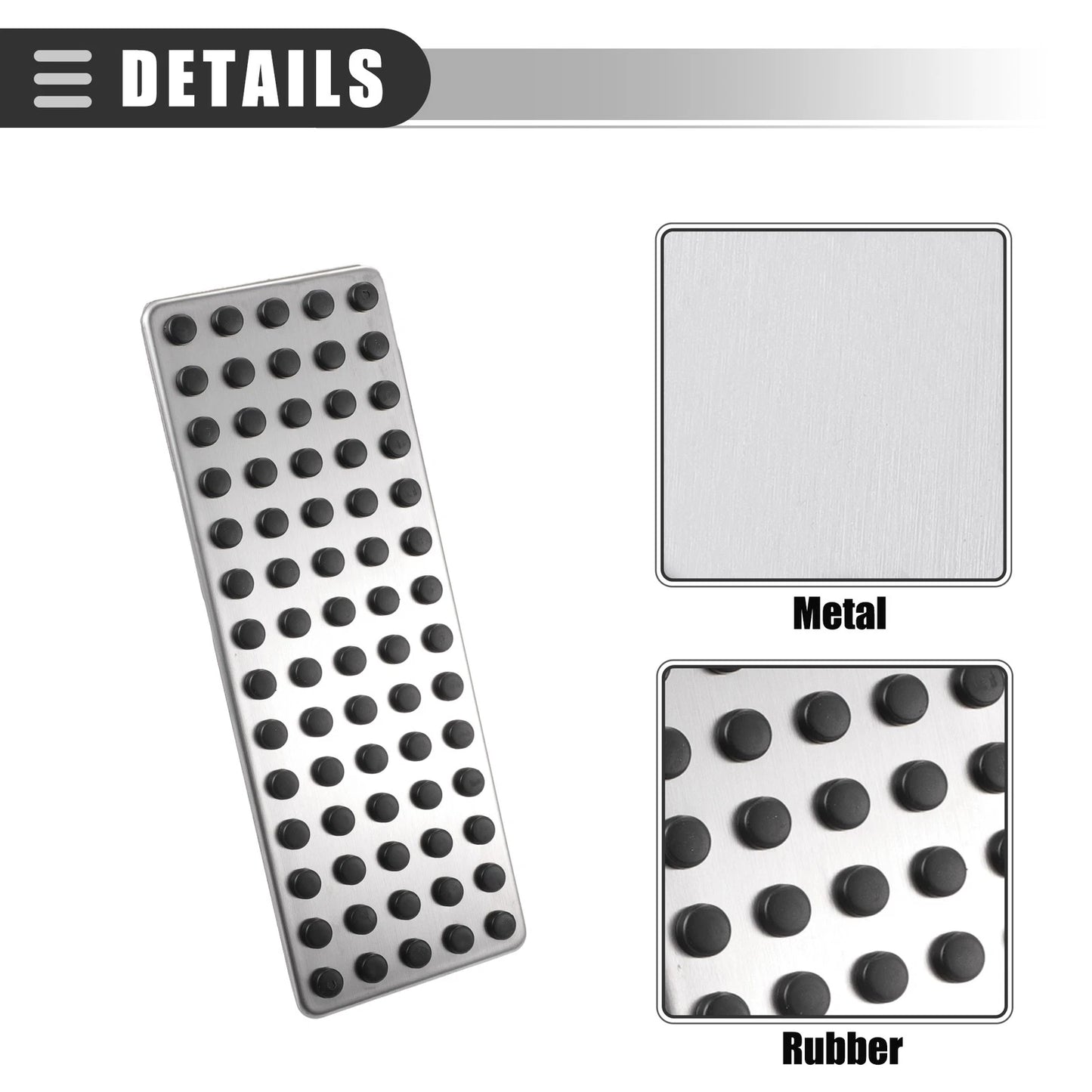 Gas Accelerator Brake Foot Rest Pedal Pad Covers for Mazda CX-3 (2016-2019)