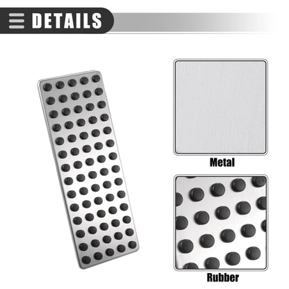 Gas Accelerator Brake Foot Rest Pedal Pad Covers for Mazda CX-3 (2016-2019)