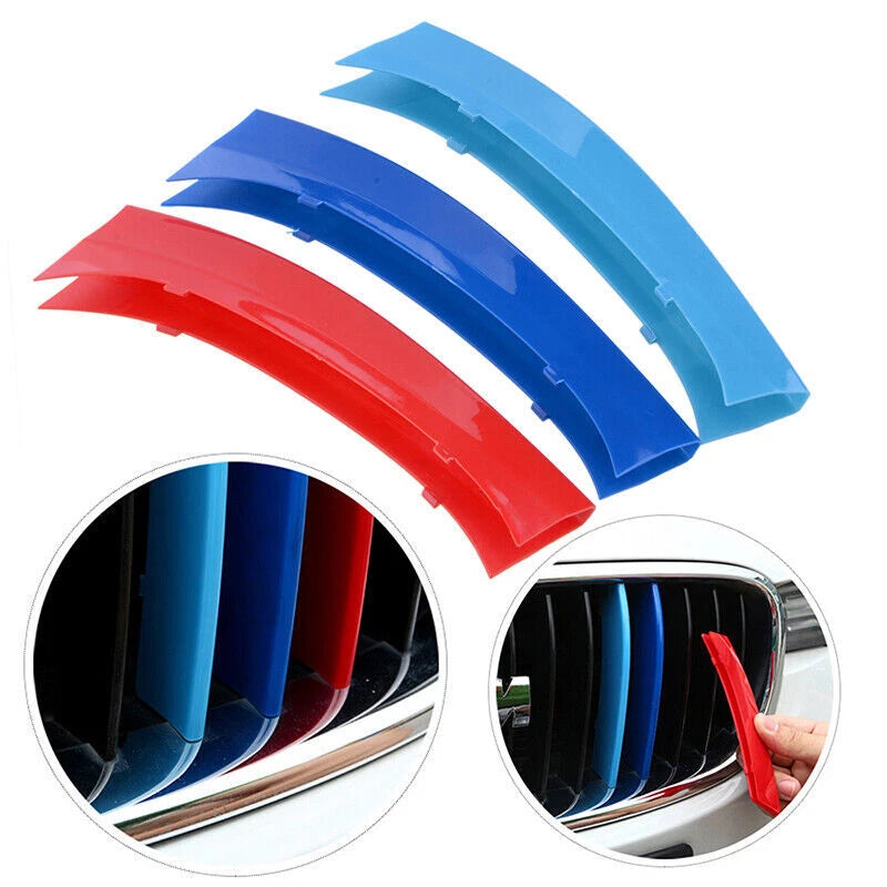 Tri-Color 7 Bars Front Kidney Grille Cover for BMW X3 F25 (2011-2017)