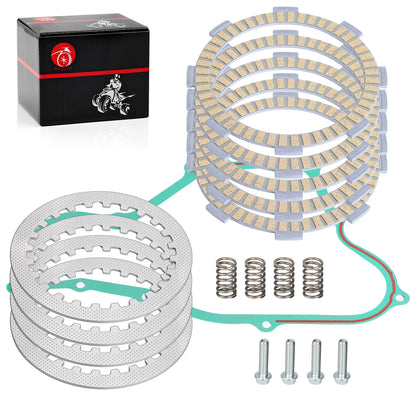 Clutch Friction Steel Plates w/ Gasket for Honda CR80/85 R RB (1983–2007)