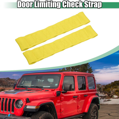 2 x Car Door Limiting Check Straps for Jeep Wrangler YJ (1987-1995)