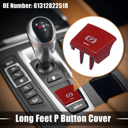 Long Feet P Button Cover for BMW F01 F02 F10 F12 F25 F26 (2010-2017) Red