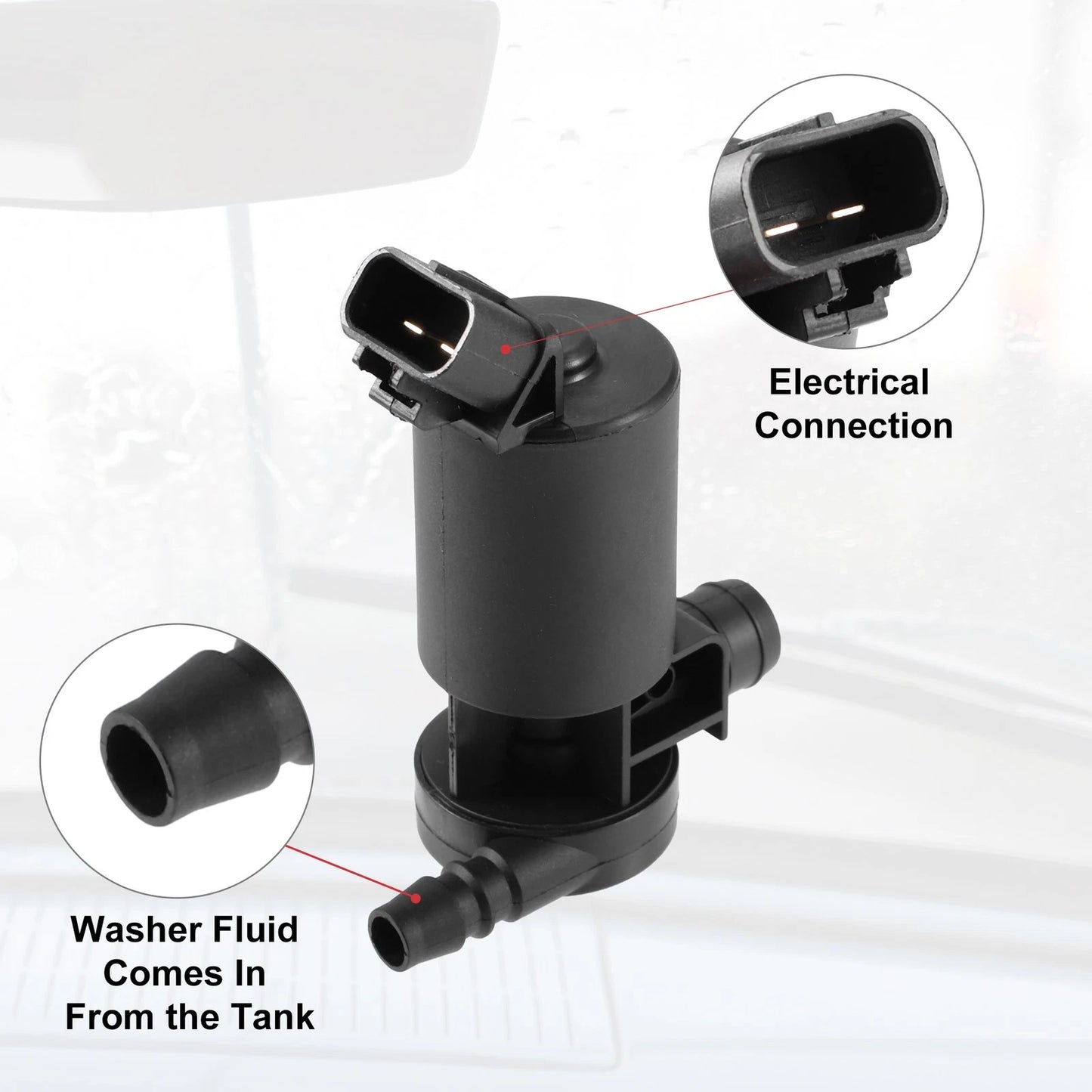 1x Windshield Washer Pump for Toyota Land Cruiser (2008–2011)