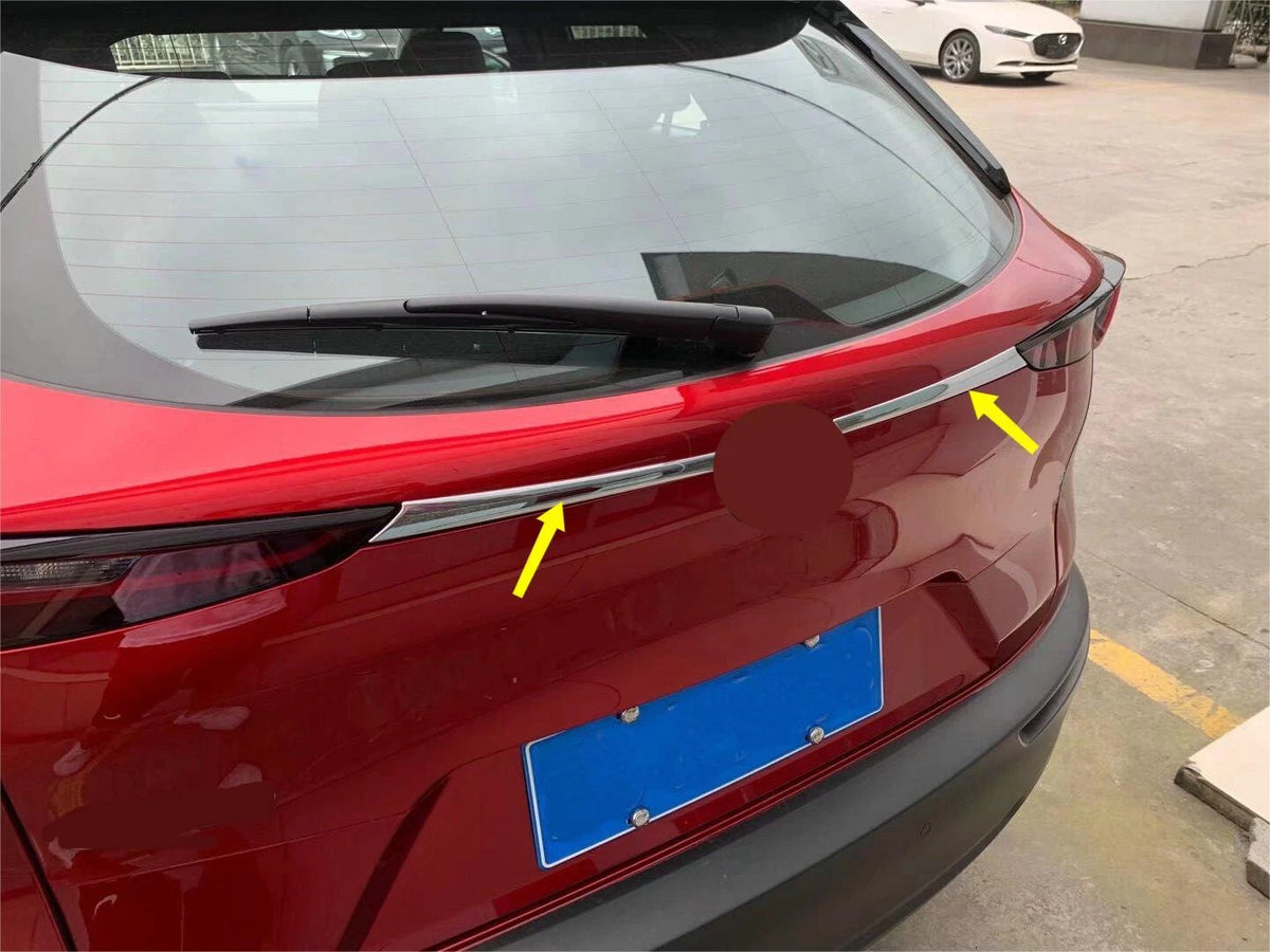 ABS Chrome Rear Trunk Lid Frame Cover Trim for Mazda CX-30 (2020-2023) 2 x pcs