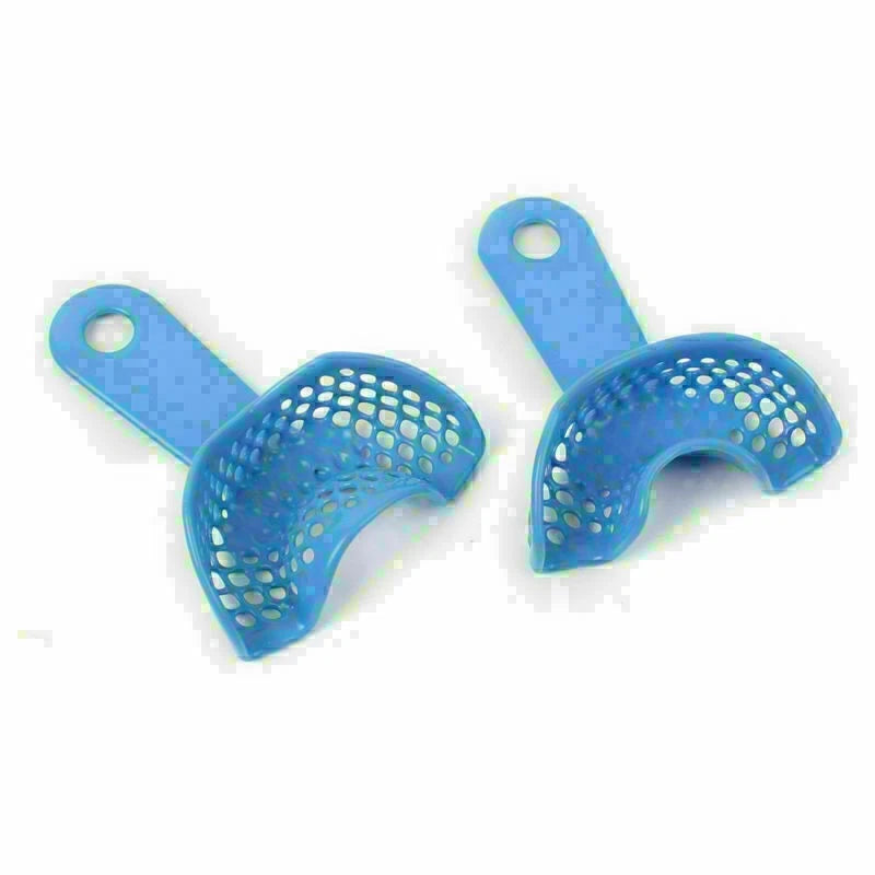 10PCS Autoclavable Plastic-Steel Impression Trays for Dental Use