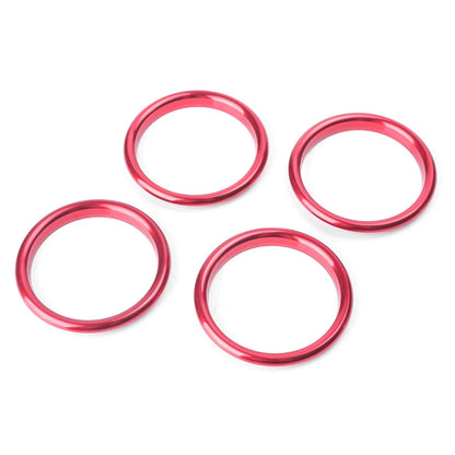 Red Interior Air Vent Cover Ring for Audi A3 2012-2019 (4 pcs)