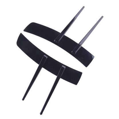 Black Front Side Fender Wing Air Vent Cover Trim for Universal Car