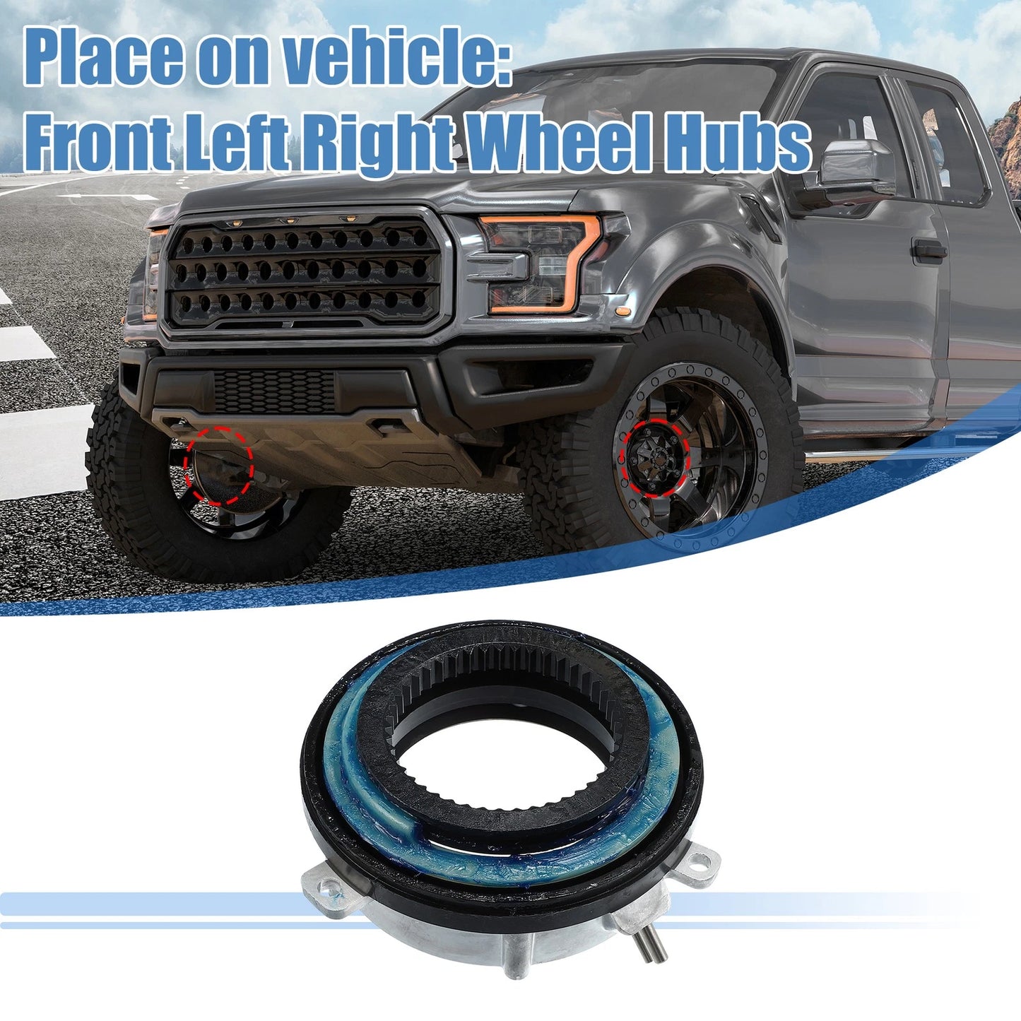 4x4 Locking Hub Actuator Set for Ford F150, Lincoln (2004-2016)