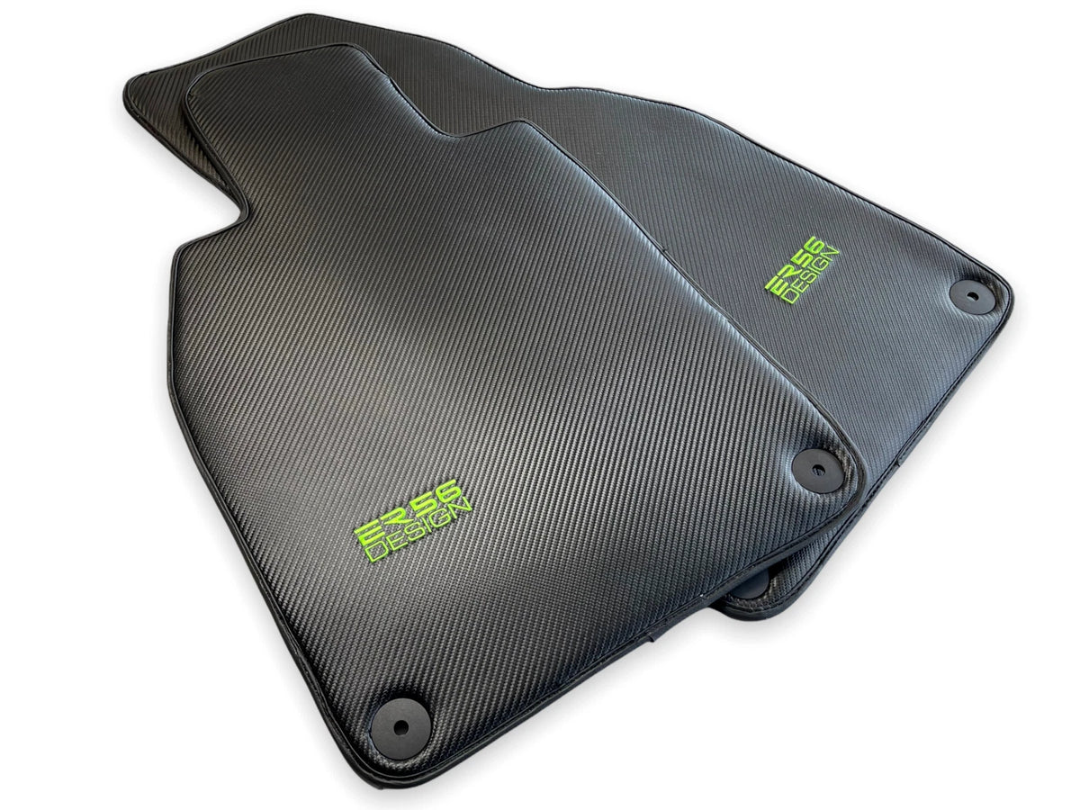 Floor Mats for Porsche Cayenne 2003-2010 LHD Carbon Fiber ER56 Design