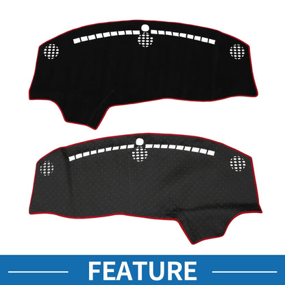 Dashboard Cover Mat for Dodge Challenger Accessories 2015-2024 Black Red