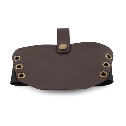 Leather Shifter Cover Boot Protector for Motorcycle - Brown