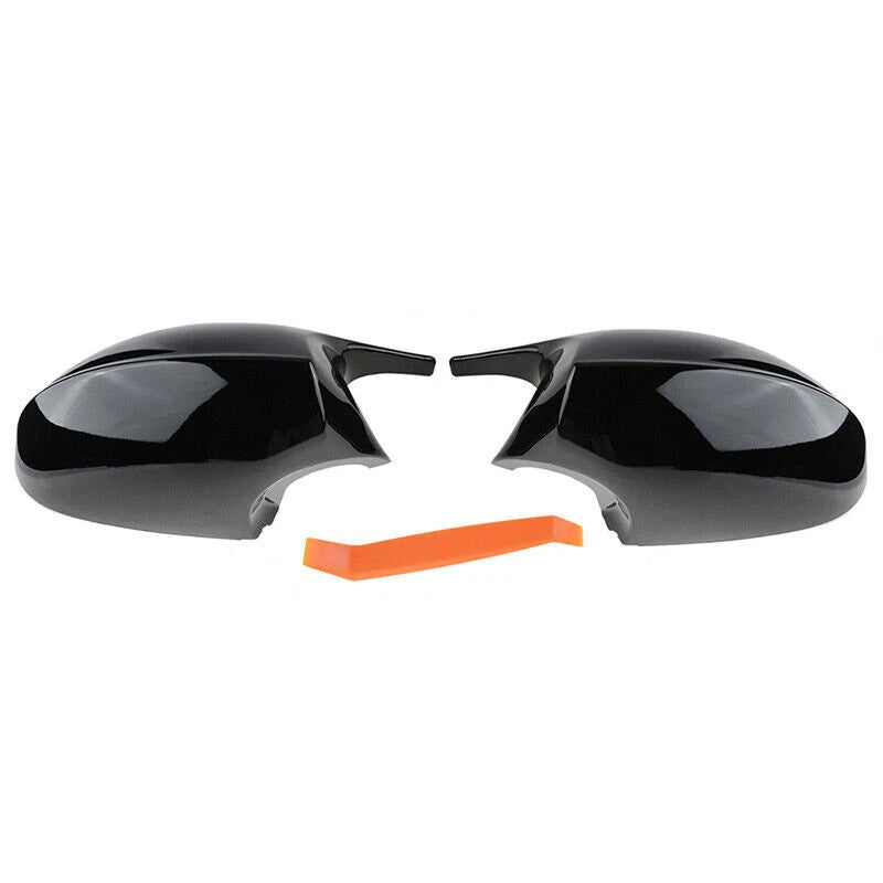 Gloss Black Side Mirror Covers for BMW E90 E93 M3 Style (2007-2013)