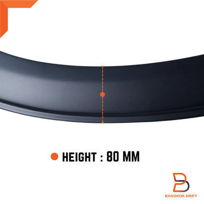 3" Matte Black Fender Flare Wheel Arch for Nissan Navara Ute (2021-2024)