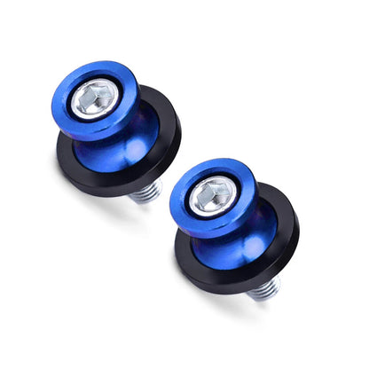 2 x Motorcycle Swingarm Spools for HONDA CBR - 8MM Thread - Blue