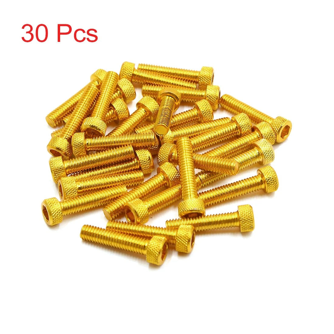 30pcs M6 x 30mm Hexagon Socket Fastener Bolts Screws for Car