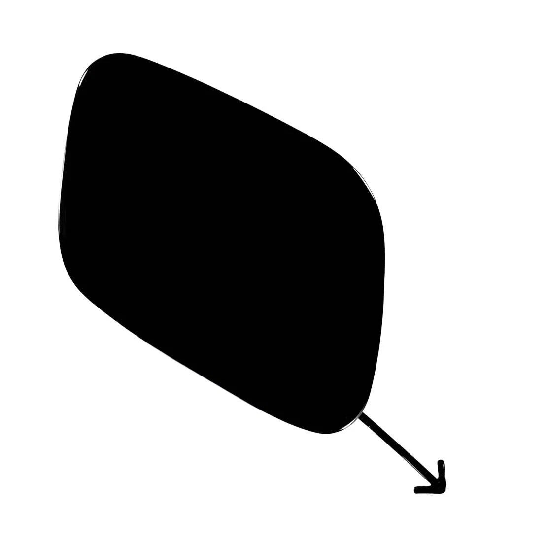 Black Front Left Bumper Tow Hook Cover for Toyota Prius (2019-2021)