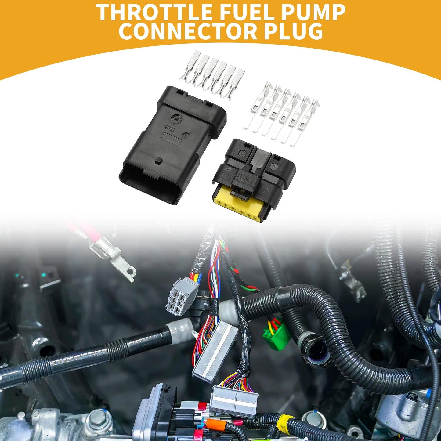 6 Pin Throttle Fuel Pump Connector for Peugeot