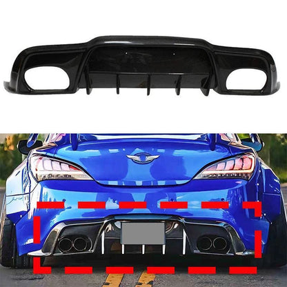 Carbon Fiber Rear Bumper Lip Diffuser for Hyundai Genesis Coupe 2009-2016