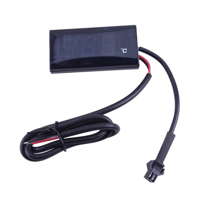 Digital Display Thermometer for Motorcycle - Water Temperature Gauge - Black