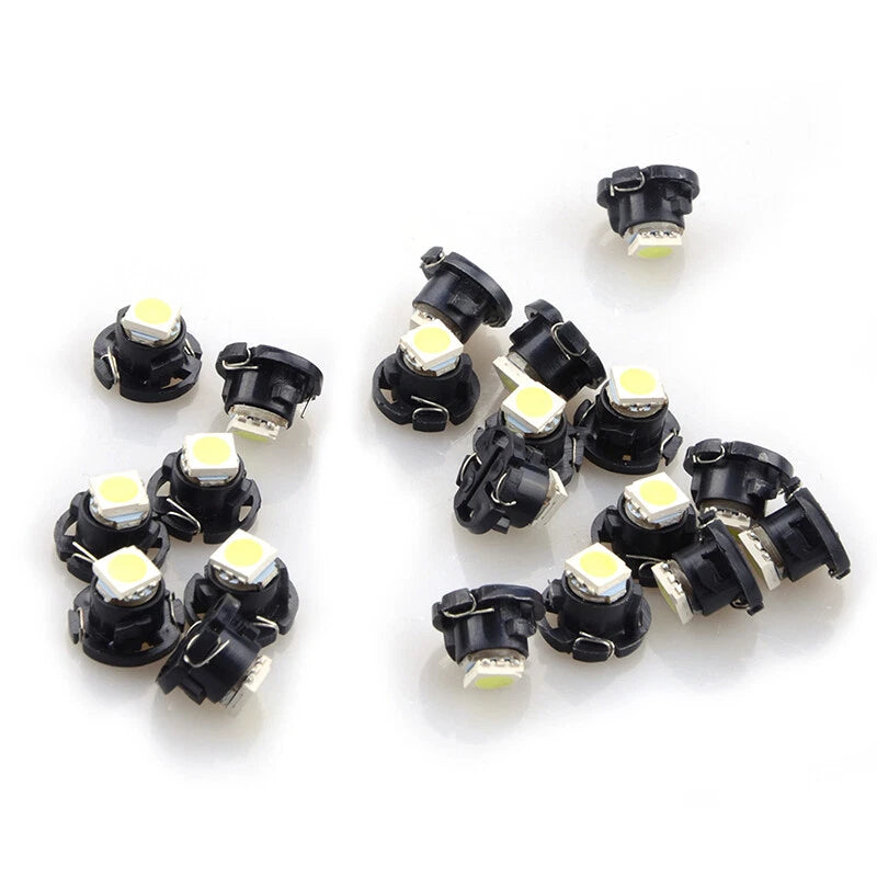 T4.7/T5 Neo Wedge LED Bulb 2 x Dash Climate Instrument Base Light for VW (2003-2015)