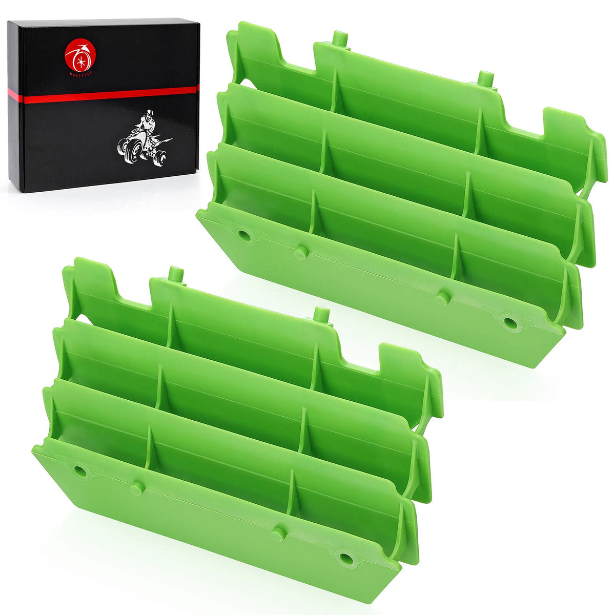 Radiator Guards Green for Kawasaki KX125/KX250 1994-2005