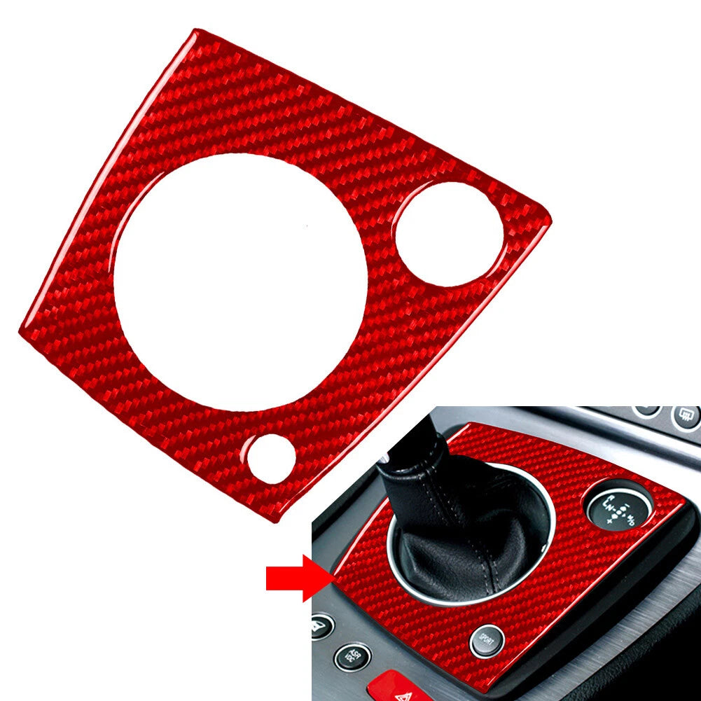 Carbon Fiber Red Gear Shift Panel Cover Trim for Alfa Romeo 159 Brera Spider