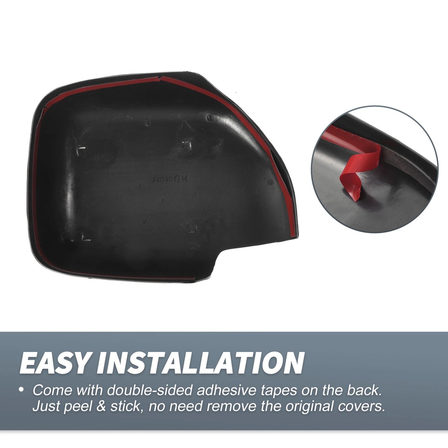 Rearview Mirror Cap Overlay Gloss Black for Lexus Toyota Land Cruiser (2008-2021)