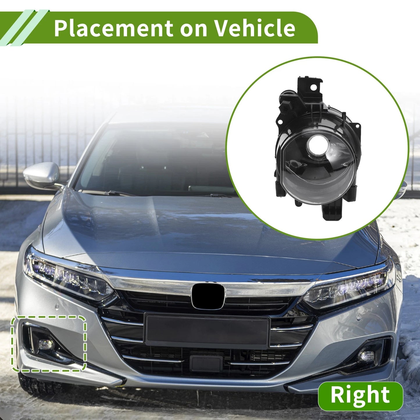 1 Pc Left Fog Light Grill for BMW 7 Series (2002-2008)