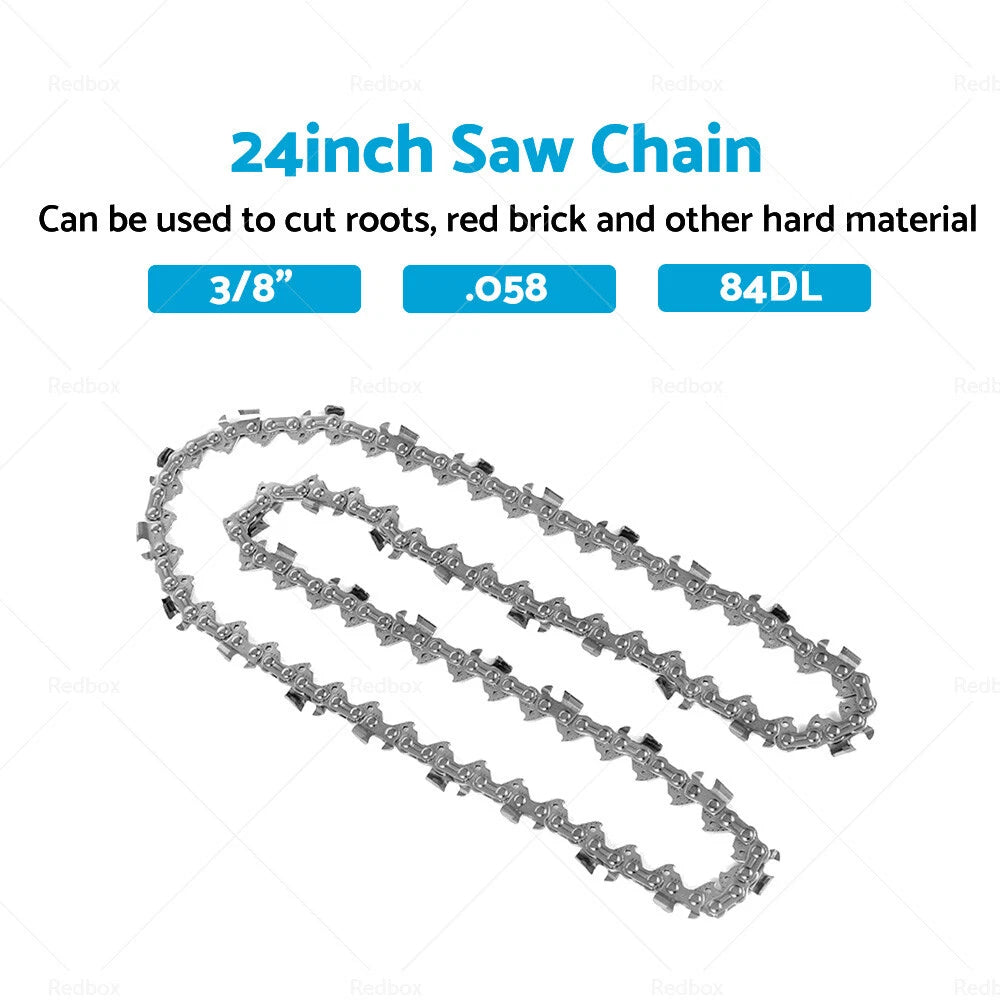 24" Carbide Chainsaw Bar Chain 3/8 .058 84DL for Husqvarna