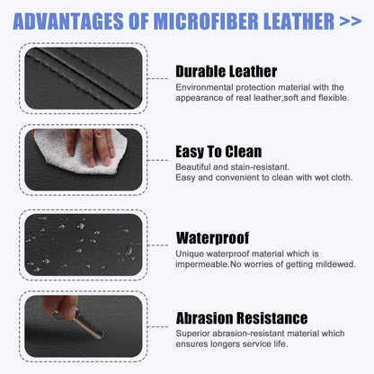 Black Center Console Lid Armrest Cover for Honda CR-V (2017-2021)