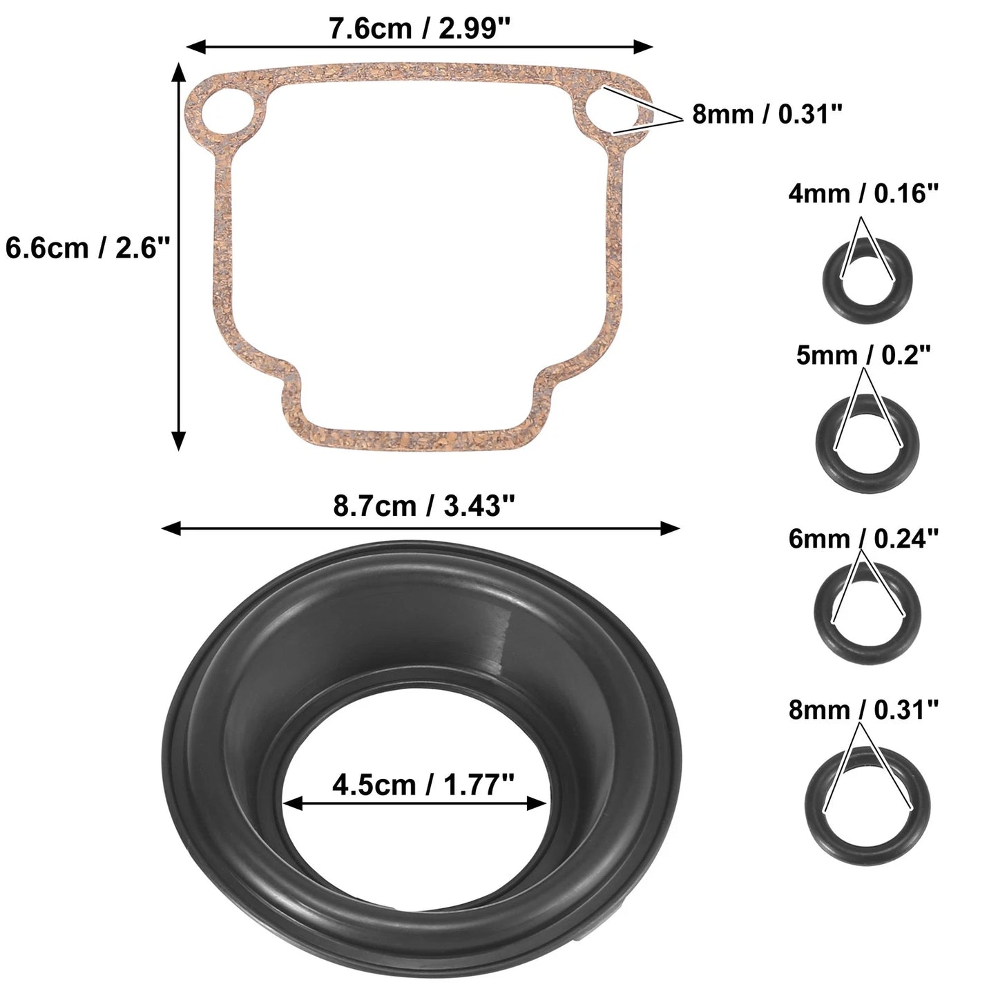 Carburetor Repair Rebuild Kit for BMW BING CV 32mm R65 R75 R80 R90 R100 (1970-1996)