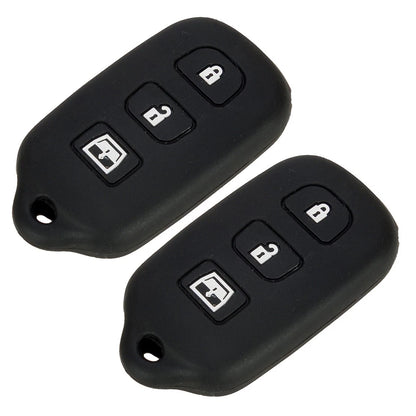 2 x Remote Key Covers for Toyota 4Runner, Sequoia, RAV4 (2003-2023)