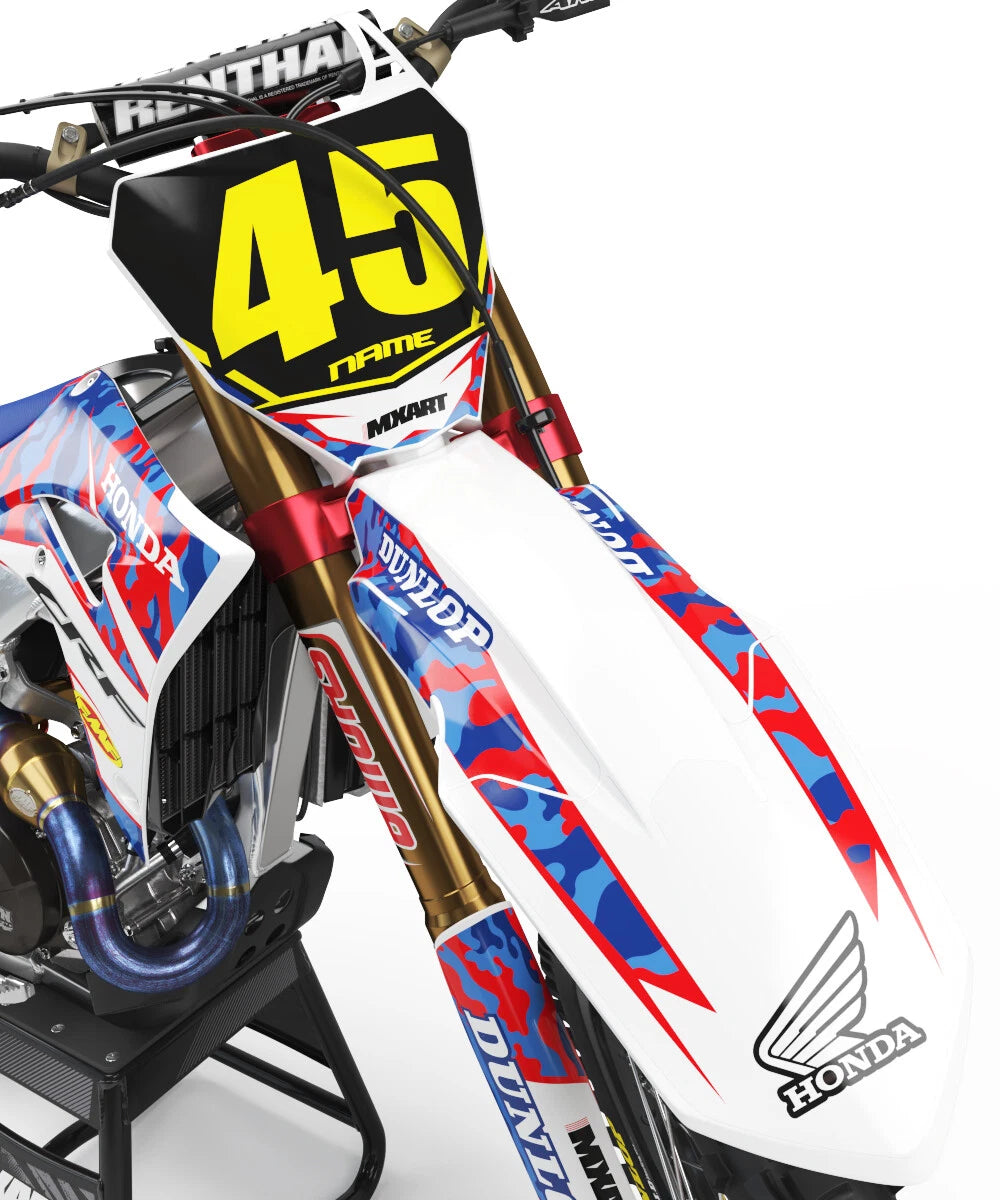 Graphics Kit for Honda CRF 450X - HAWK Style Decals (2005-2017)