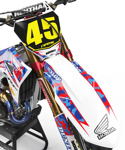 Graphics Kit for Honda CRF 450X - HAWK Style Decals (2005-2017)