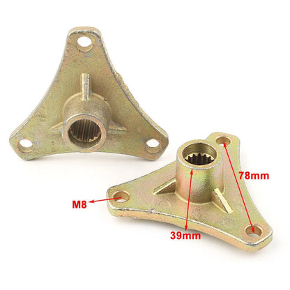 Steel 17T 3 Stud Rear Axle Wheel Rim Hub for Go Kart Quad Bike