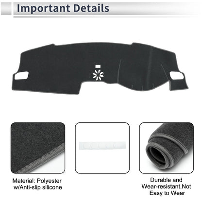 Dashboard Cover Mat for Honda Civic FL5 (2022-2024) Sun Protector Gray