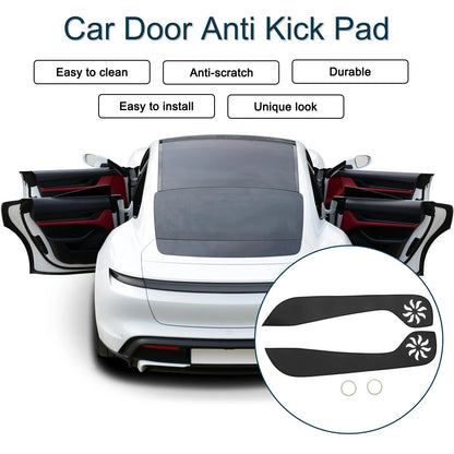 Car Door Anti Kick Pad Sticker Protector for Ford Mustang (2015) - Black
